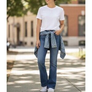 VTG Y2K Kikit Womens Bootcut Straight Leg Jeans Medium Blue Size 10